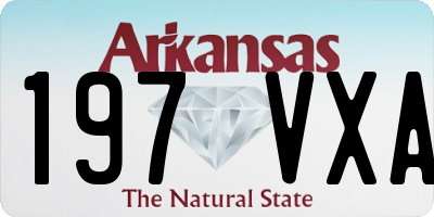 AR license plate 197VXA