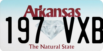 AR license plate 197VXB