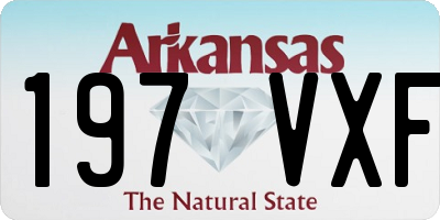 AR license plate 197VXF