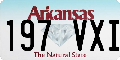 AR license plate 197VXI