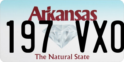 AR license plate 197VXO