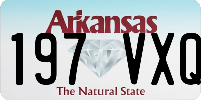 AR license plate 197VXQ