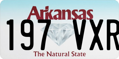 AR license plate 197VXR