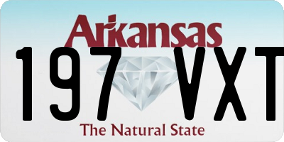 AR license plate 197VXT