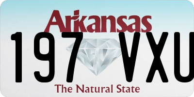 AR license plate 197VXU