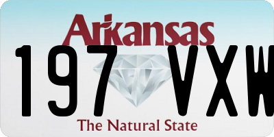 AR license plate 197VXW