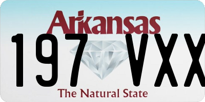 AR license plate 197VXX