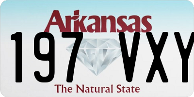 AR license plate 197VXY