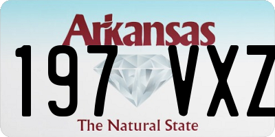 AR license plate 197VXZ