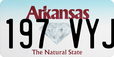 AR license plate 197VYJ