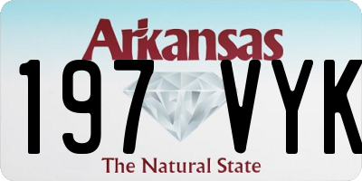 AR license plate 197VYK