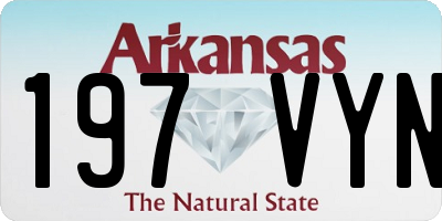 AR license plate 197VYN