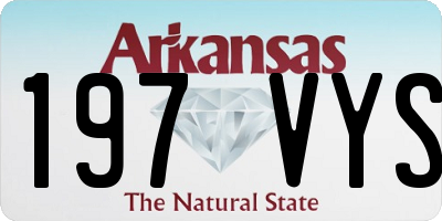 AR license plate 197VYS