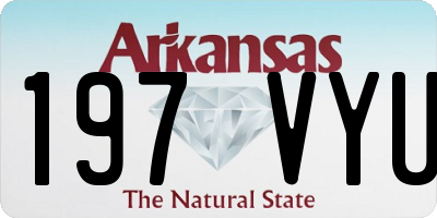 AR license plate 197VYU