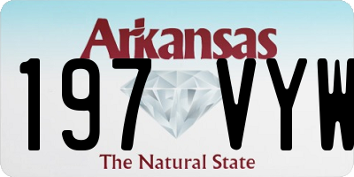 AR license plate 197VYW