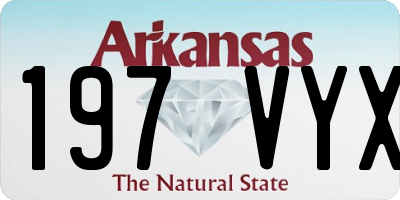 AR license plate 197VYX