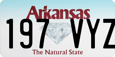AR license plate 197VYZ