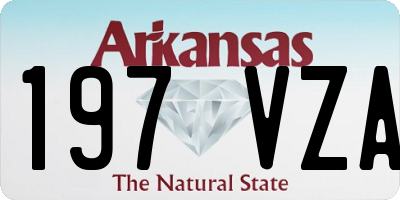 AR license plate 197VZA
