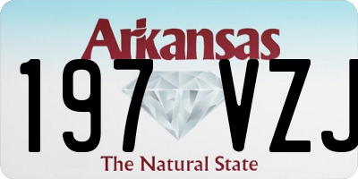 AR license plate 197VZJ