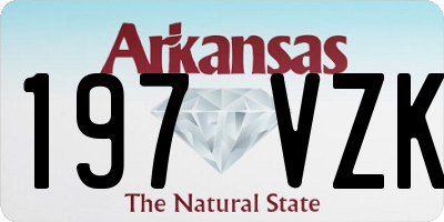 AR license plate 197VZK