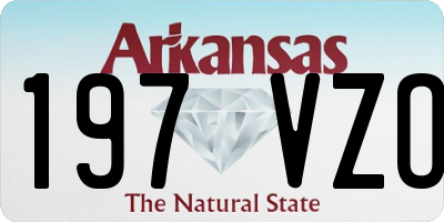AR license plate 197VZO