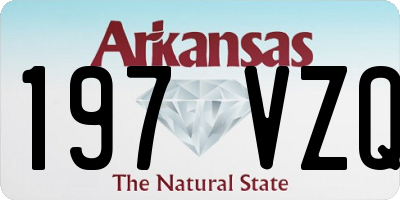 AR license plate 197VZQ