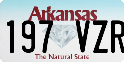 AR license plate 197VZR
