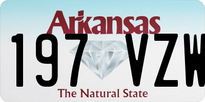 AR license plate 197VZW