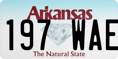 AR license plate 197WAE