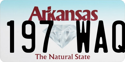 AR license plate 197WAQ