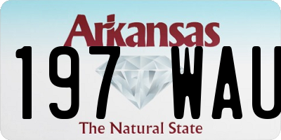 AR license plate 197WAU