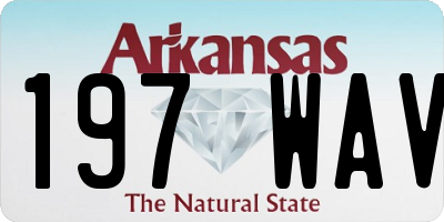 AR license plate 197WAV
