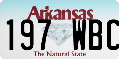 AR license plate 197WBC