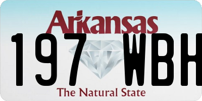 AR license plate 197WBH