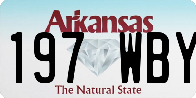 AR license plate 197WBY