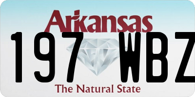 AR license plate 197WBZ