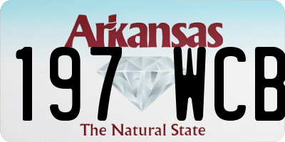 AR license plate 197WCB