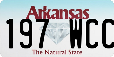 AR license plate 197WCC