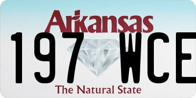 AR license plate 197WCE
