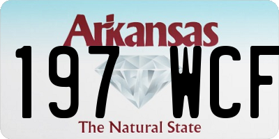 AR license plate 197WCF