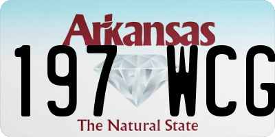 AR license plate 197WCG