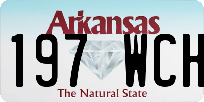 AR license plate 197WCH