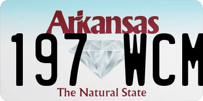 AR license plate 197WCM