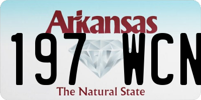AR license plate 197WCN