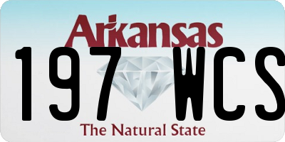 AR license plate 197WCS