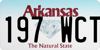 AR license plate 197WCT