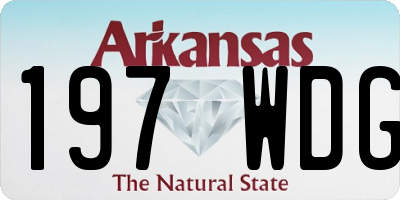 AR license plate 197WDG