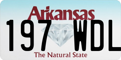AR license plate 197WDL