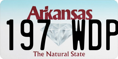 AR license plate 197WDP