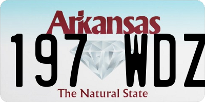 AR license plate 197WDZ